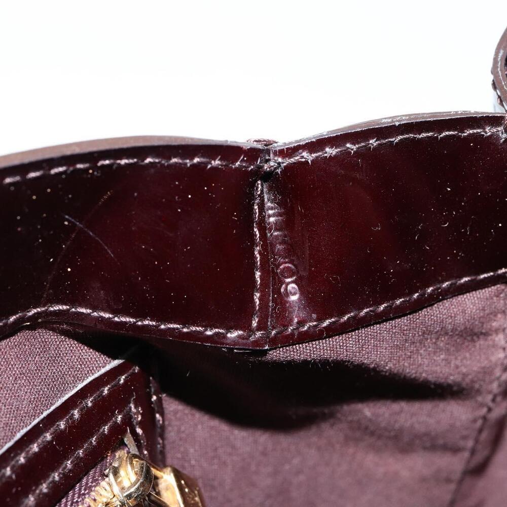 LOUIS VUITTON Monogram Vernis Wilshire PM Hand Bag Amarante M93641 Auth gh1345 - Picture 12 of 16